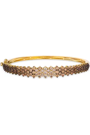 Le Vian Ombre Chocolate Ombre Diamond Cluster Bangle Bracelet (3-1/2 ct. t.w.) in 14k Rose Gold (Also Available in or White Gold) - Yellow