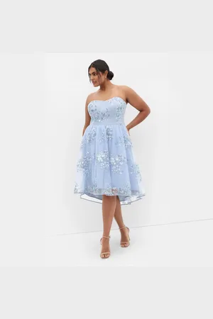 City Chic Plus Size Ambrosia Strapless Tulle Dress