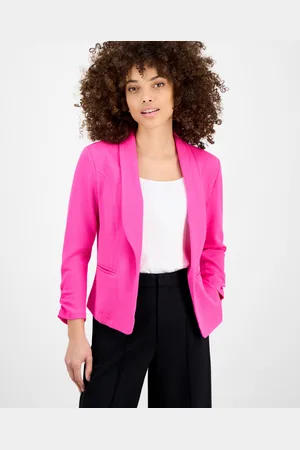 Bar Iii Petite 3/4-Sleeve Shawl-Collar Blazer, Created for Macy