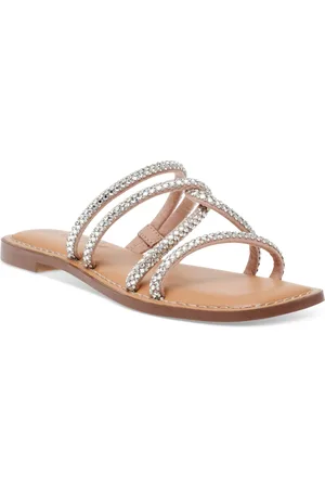 Wild Pair Gabryell Embellished Slip-On Flat Sandals, Created for Macy