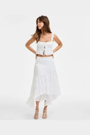 Guess Womens Zurey Sleeveless Top Maxi Skirt