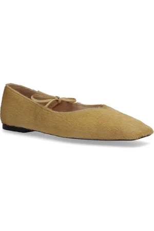 ALOHAS Sway Soft Beige Leather Ballet Flats