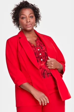 I.N.C. International Concepts Plus Size 3/4-Sleeve Blazer, Created for Macy