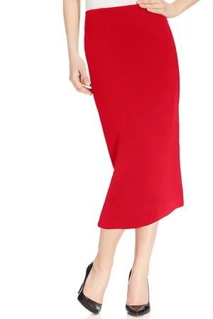 Kasper Crepe Pencil Midi Skirt, Regular & Petite Sizes
