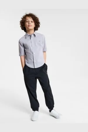 Calvin Klein Big Boys Tech Shirt Comfort Stretch Jogger Pants