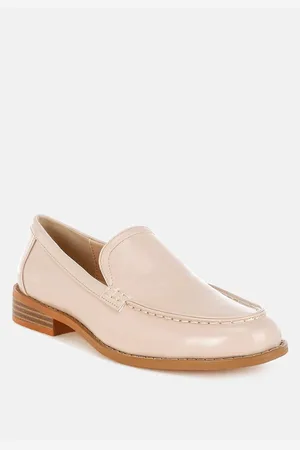 RAG & CO Corleone Pleather Stacked Heel Loafers