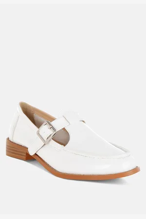 RAG & CO Swenson Patent Pleather Mary Jane Loafers