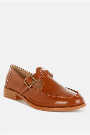 RAG & CO Swenson Patent Pleather Mary Jane Loafers