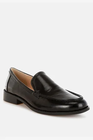 RAG & CO Corleone Pleather Stacked Heel Loafers