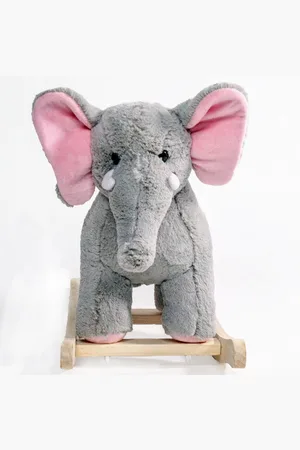 First And Main Ponyland Rocking Elephant with Music Rocker