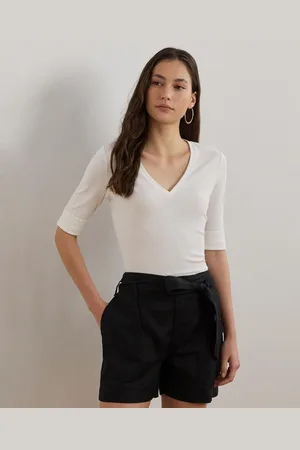 Ralph Lauren Elbow-Sleeve Top