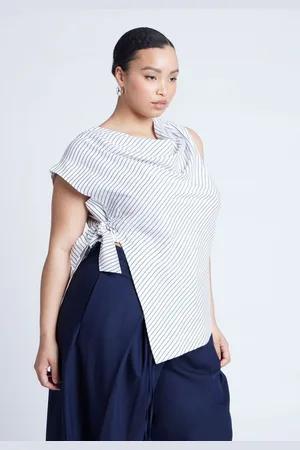 Eloquii Plus Size Asym Tie Top