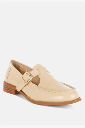 RAG & CO Swenson Patent Pleather Mary Jane Loafers