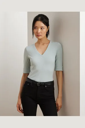 Ralph Lauren Elbow-Sleeve Top