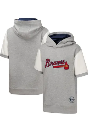 Outerstuff Big Boys and Girls Atlanta Braves Line Up Short Sleeve Pullover Hoodie