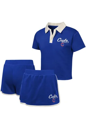 Outerstuff Big Girls 2-Piece Chicago Cubs Base Trainer Johnny Polo and Skort Set