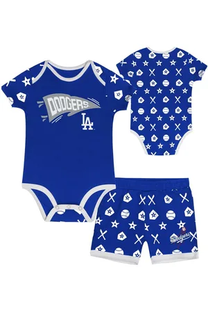 Outerstuff Baby Boys and Girls 2-Piece Blue Los Angeles Dodgers On Deck Diaper Cover Set