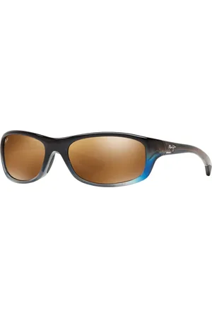 Maui Jim Polarized Kipahulu Polarized Sunglasses , 279 - BLUE GREEN/BRONZE MIRROR POLAR