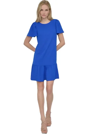 DKNY Flutter Hem Trapeze Dress