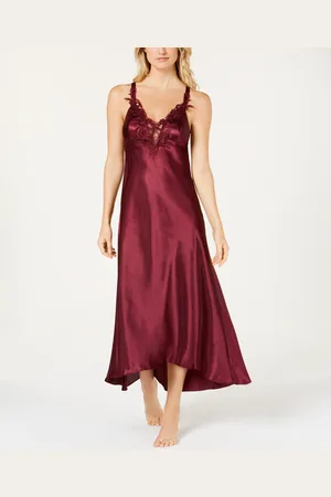Flora By Flora Nikrooz Stella Satin Venise Trim Lingerie Nightgown
