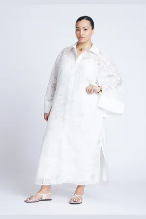 Eloquii Plus Size Floral Oversize Shirt Dress
