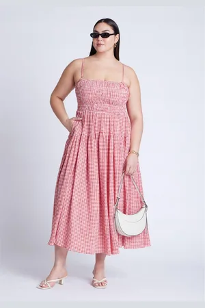 Eloquii Plus Size Smocked Tiered Maxi Dress