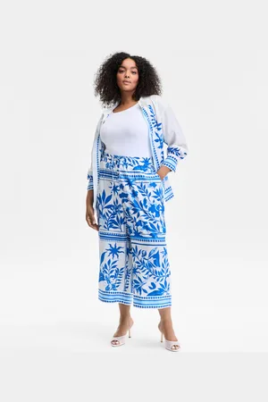 I.N.C. International Concepts Plus Size Drawstring Wide-Leg Pants, Exclusively at Macy