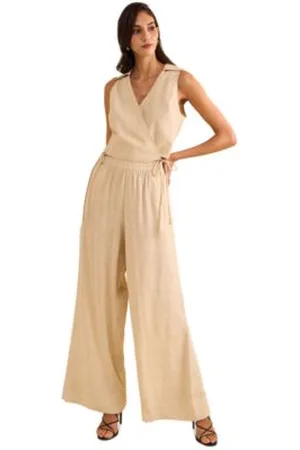 1. STATE Cross Over Top Wide Leg Pants