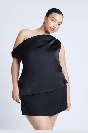 Eloquii Plus Size Twisted Satin Top