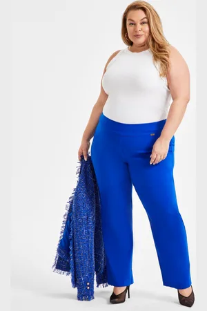 I.N.C. International Concepts Plus Size Mid-Rise Pull-On Straight-Leg Pants, Created for Macy