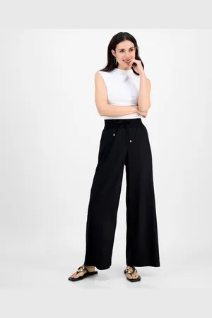 I.N.C. International Concepts Petite High-Rise Wide-Leg Pants, Exclusively at Macy