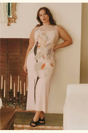 Eloquii Plus Size Pleated Chiffon Dress