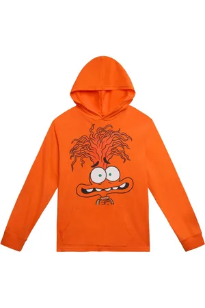 Inside Out Boys Matching Family Pullover Hoodie - Orange, anxiety