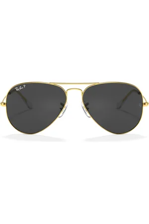 Ray-Ban Unisex Polarized Sunglasses, RB3025 Aviator Classic - LEGEND GOLD/POLAR BLACK