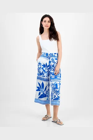 I.N.C. International Concepts Petite Printed High-Rise Cropped Pants, Exclusively at Macy
