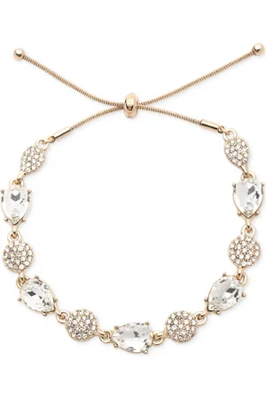 Givenchy Pave Cluster & Pear-Shape Crystal Slider Bracelet