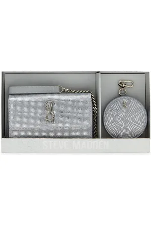 Steve Madden Boxed Carina Embellished Crossbody Wallet