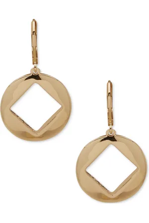 Karl Lagerfeld Tone Square-Cut Drop Earrings