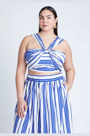 Eloquii Plus Size Split Strap Crop Top