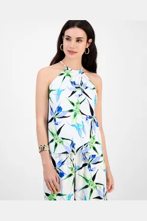 I.N.C. International Concepts Petite Printed Sleeveless Top, Exclusively at Macy