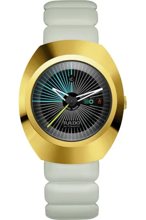 Rado Unisex Swiss Automatic DiaStar Original x Tej Chauhan Special Edition White Rubber Strap Watch 38mm