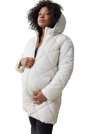 Ingrid & Isabel Maternity Longline Puffer Jacket Xl