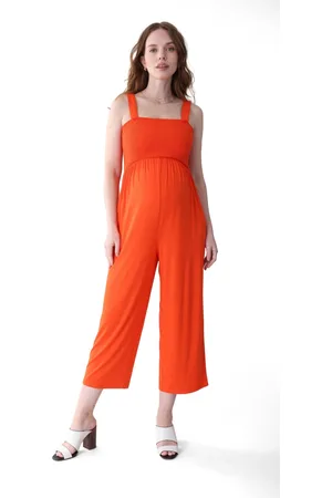 Ingrid & Isabel Maternity Smocked Bodice Jumpsuit