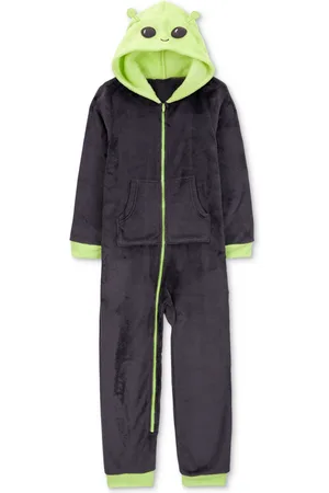 Carters Little & Big Boys 1-Piece Alien Fuzzy Fleece Costume Pajamas