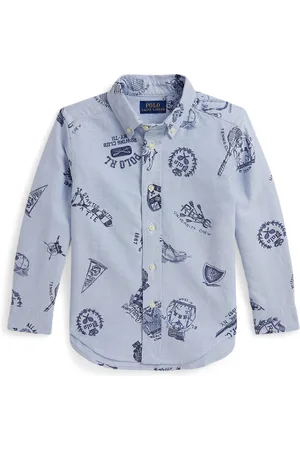 Ralph Lauren Toddler and Little Boys Oxford Graphic Shirt