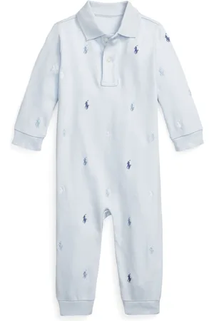 Ralph Lauren Baby Boys Polo Pony Soft Polo Coverall