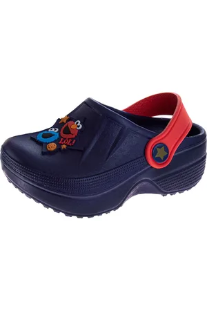 Sesamstraat Toddler Boys Elmo and Cookie Dual Sizes Clogs
