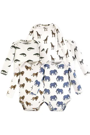 Touched by Nature Baby Boys Unisex Organic Cotton Long-Sleeve One-Piece