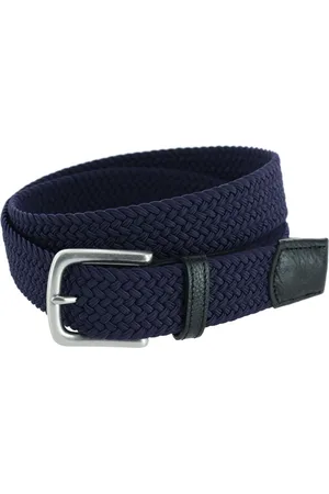 Trafalgar Big & Tall Riverside Solid Stretch Weave Belt