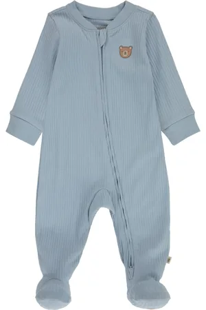 Huggies Baby Boys Rib Coverall - Blue Fog